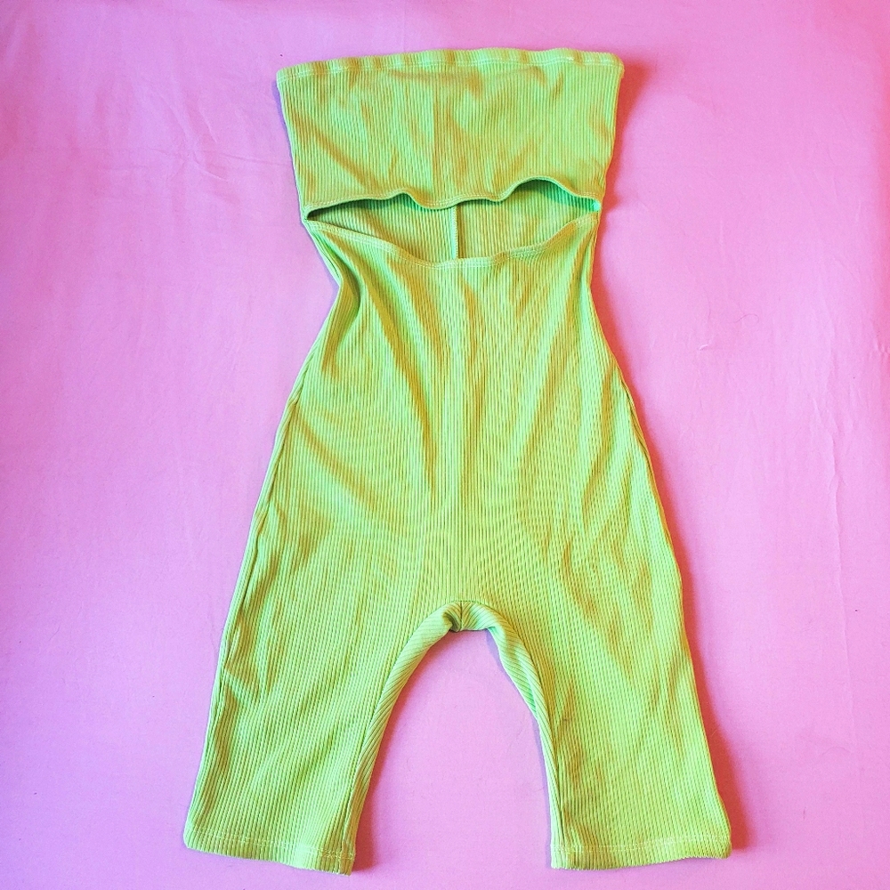 Neon Green Shorts One Piece
